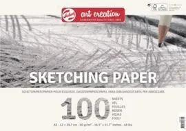 Bloc Papel para Esbozo Talens Art Creation A3 90Gr