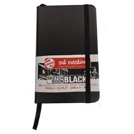 Cuaderno Sketchbloc 14X9Cm Papel Negro