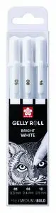 Boligrafo Gelly Basic White 05/08/10 Estuche 3 Uni