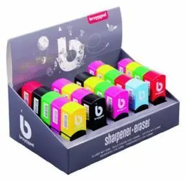 Sacapuntas con Goma Bruynzell Display 25 uds