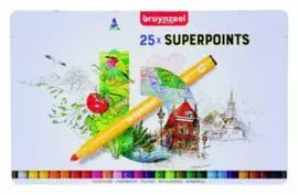 Rotulador Bruynzell Super Punta 25 uds
