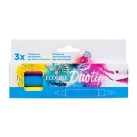 Rotulador Ecoline Duotip Estuche 3 Colores Primari