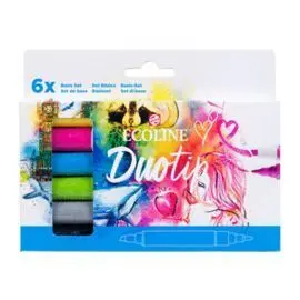 Rotulador Ecoline Duotip Estuche 6 Colores Basic