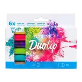 Rotulador Ecoline Duotip Estuche 6 Colores Botanic