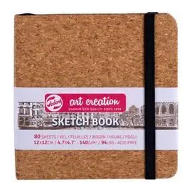 Cuaderno Bocetos 12X12Cm 140G 80 Hojas Corcho