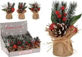 Expositor 12 Macetas Navidad 16 Cms