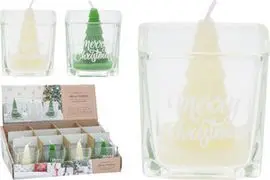 Expositor 12 Velas en Vaso Albol Navidad Surtidos