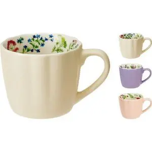 Taza New Bone Interior Decorado Colores Surtidos