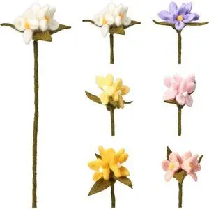 Flor Decorativa Fieltro 35Cm Colores Surtidos