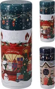 Lata Almacenamiento 4 Capas Navidad 85X225Mm
