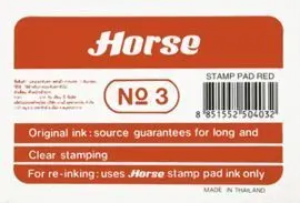 Tampon Nº 3 Horse Rojo