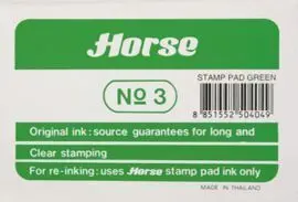 Tampon Nº 3 Horse Verde