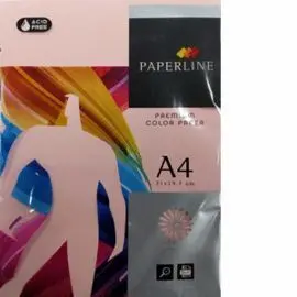 Papel A4 500H 80Gr Paperline Rosa Claro