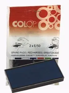 Blister 2 Recambios Almohadilla Modelo E/50/1 Azul