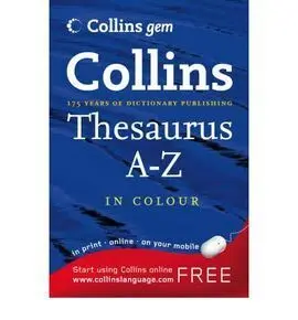 Collins Thesaurus A-Z