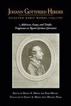JOHANN GOTTFRIED HERDER : SELECTED EARLY WORKS, 1764 - 1767