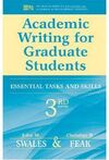 ACADEMIC WRITING FOR GRADUATE STUDENTS: ESSENTIAL SKILLS AND TASKS