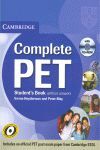 COMPLETE PET. STUDENT´S BOOK WITH CD-ROM