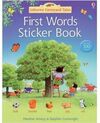 FIRST WORDS STICKER BOOK