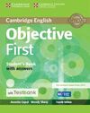 OBJECTIVE FIRST - STUDENT'S BOOK WITH ANSWERS WITH CD-ROM WITH TESTBANK (4TH EDITION)