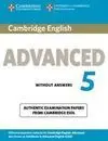 Cambridge English Advanced 5 Student Book Without Answers