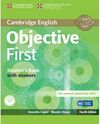 OBJECTIVE FIRST STUDENT'S BOOK WITH ANSWERS WITH CD-ROM 4TH EDITION