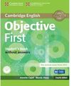 OBJECTIVE FIRST STUDENT'S BOOK WITHOUT ANSWERS WITH CD-ROM 4TH EDITION