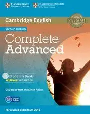 Complete Advanced Student's Book Without Answers With Cd-Rom 2Nd Edition