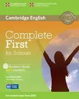 Complete First For Schools Student's Pack (Student's + Workbook Without Answers With C