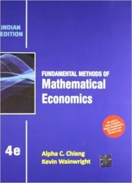 Fundamentals Methods Of Mathematical Economics