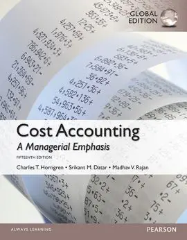 Cost Accounting: a Managerial Emphasis. 15ª Ed.