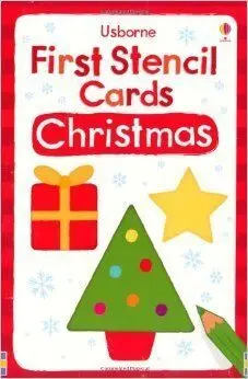 First Stencil Cards Christmas