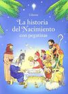 LA HISTORIA DEL NACIMIENTO EN PEGATINAS