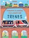 Completa la Escena ¡Con Pegatinas! Trenes