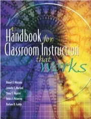 A Handbook For Classroom Instruction That Works
