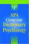 Apa Concise Dictionary Of Psychology