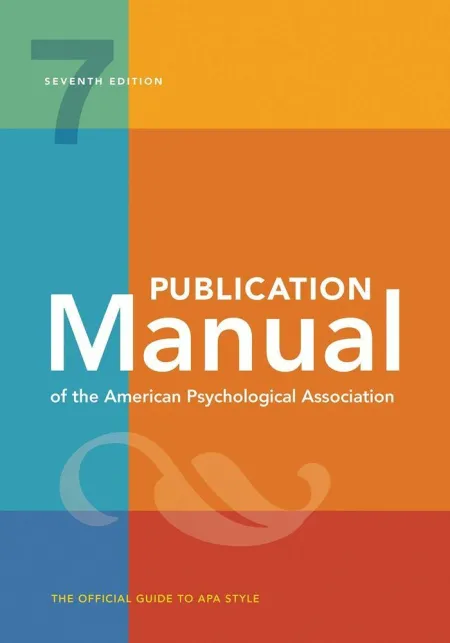 Publication Manual Of The American Psychological Association