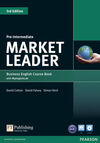 MARKET LEADER PRE-INTERMEDIATE - 3º ED. COURSEBOOK WITH DVD-ROM ANDMY ENGLISHLAB STUDENT ONLINE ACCESS CODE PACK
