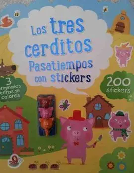 Los Tres Cerditos. Pasatiempos con Stickers