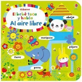 El Bebe Toca y Habla Al Aire Libre