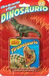 DINOSAURIOS. LIBRO CARTON Y FIGURA TIRANOSAURIO