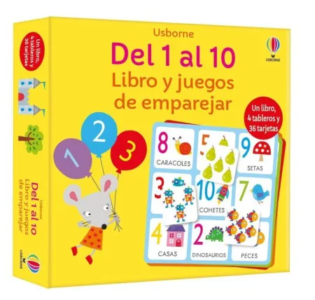 Del 1 Al 10 Libro y Juego de Emparejar
