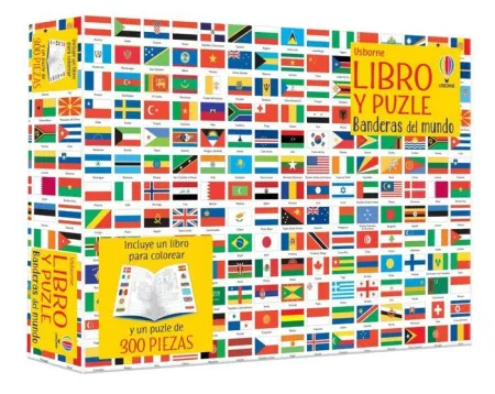 Banderas del Mundo Libro y Puzzle