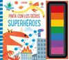 SUPERHÉROES PINTA CON LOS DEDOS