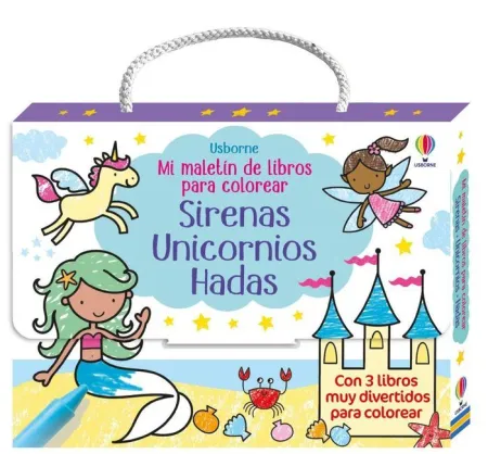 Mi Maletin de Libros para Colorear 1 - Sirenas, Unicornios, Hadas