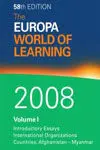The Europe World Of Learning 2008 / Volume I y Ii / 58Th Edition