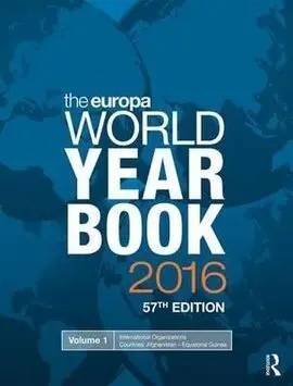 Europa World Yearbook 2016 - 3 Vols