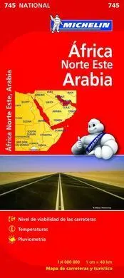 Mapa National Africa Norte este Arabia
