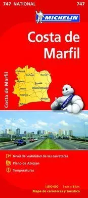 Mapa National Costa de Marfil