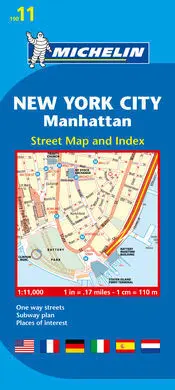 Plano Plegado New York City; Manhattan
